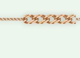 Золотая цепь и браслет плетение «Ромб»