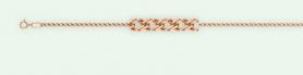Золотая цепь и браслет плетение «Ромб»