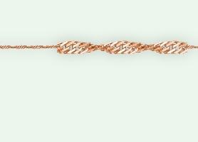 Цепь золотая плетение Панцирное-Сингапур арт. П225СзА2