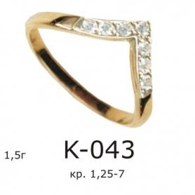 Кольцо К-043 (золото)