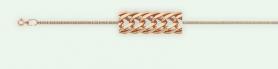Золотая цепь и браслет плетение «Ромб свободный» арт. РС335А2