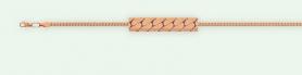 Золотая цепь и браслет плетение «Панцирное ленточное» арт. П180ЛПА6