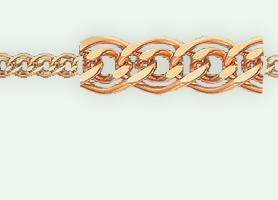 Золотая цепь и браслет плетение «Нонна» арт. Н2100А2